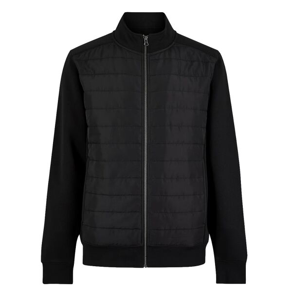 Kustom Kit Regular Fit Quilted Full Zip Sweat Jacket Thumbnail