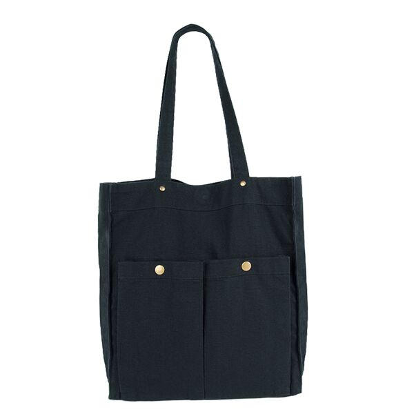 Kimood Washed Cotton Bag with Pockets Thumbnail