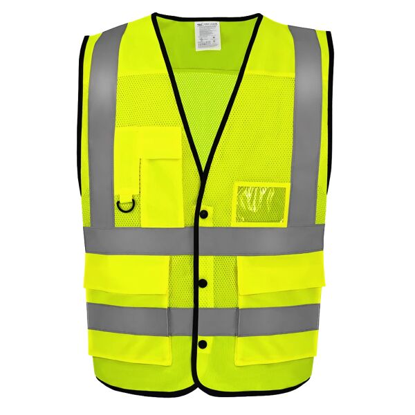 Yoko Superior Eco Mesh Button Waistcoat Thumbnail