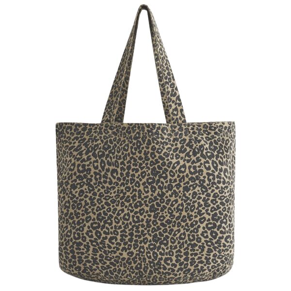 Westford Mill Leopard Print Canvas Shopper Thumbnail