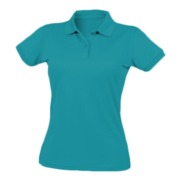 Henbury Ladies Coolplus® Wicking Piqué Polo Shirt Thumbnail