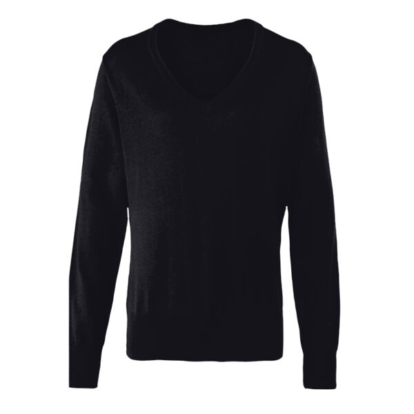 Premier Ladies Knitted Cotton Acrylic V Neck Sweater Thumbnail