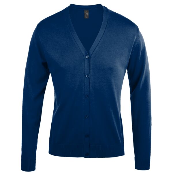 SOL'S Ladies Golden Cotton Acrylic V Neck Cardigan Thumbnail