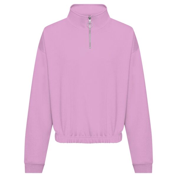 AWDis Ladies Cropped 1/4 Zip Sweatshirt Thumbnail