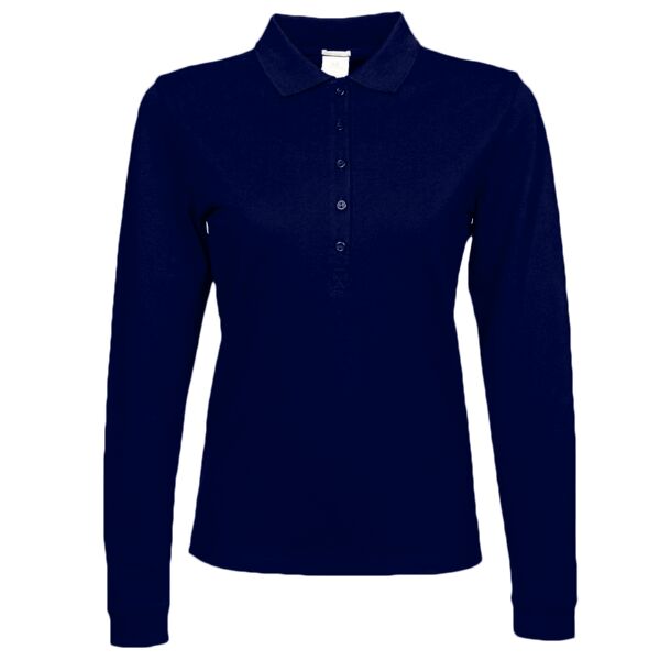 Tee Jays Lds Luxury Stretch L/S Polo Thumbnail