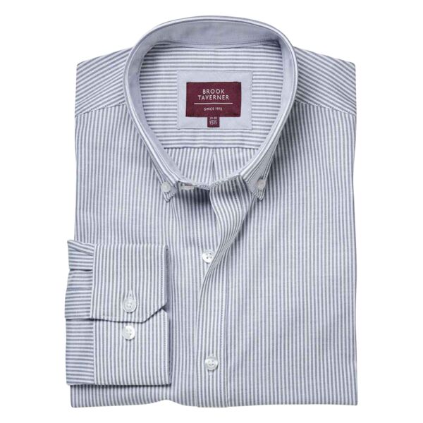 Brook Taverner Lawrence Long Shirt Stretch Oxford Shirt Thumbnail