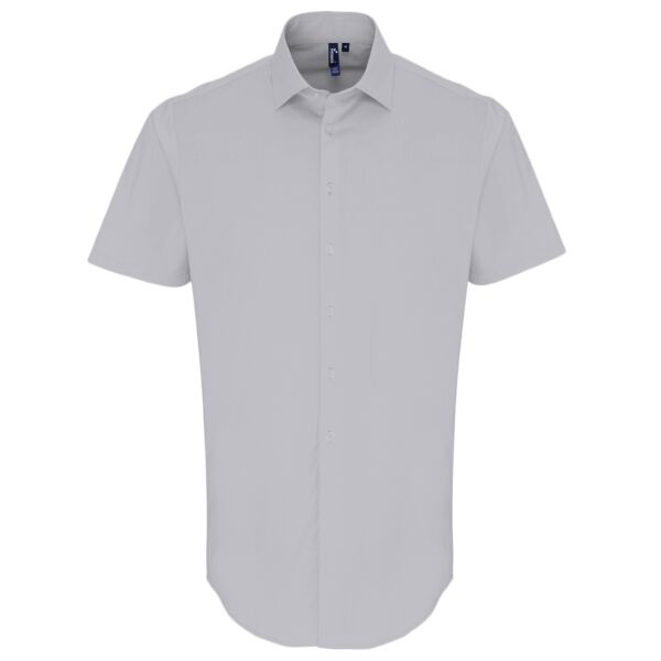 Premier Short Sleeve Stretch Fit Poplin Shirt Thumbnail