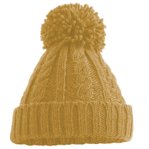 Beechfield Cable Knit Melange Beanie Thumbnail