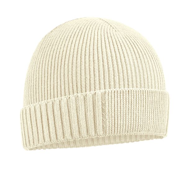 Beechfield Organic Cotton Engineered Patch Beanie Thumbnail