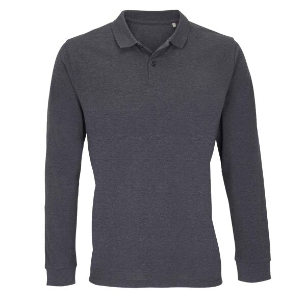 SOL'S Unisex Planet Long Sleeve Piqué Polo Shirt Thumbnail