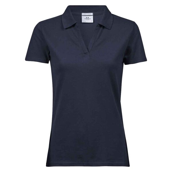 Tee Jays Ladies Luxury Stretch V Neck Polo Shirt Thumbnail